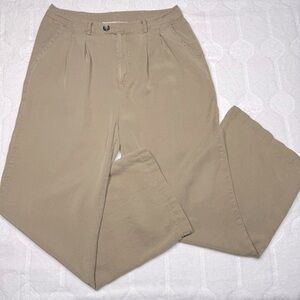 Thread & Supply Women’s Tan Wide Leg Cone Pocket Pants Size M High Waist